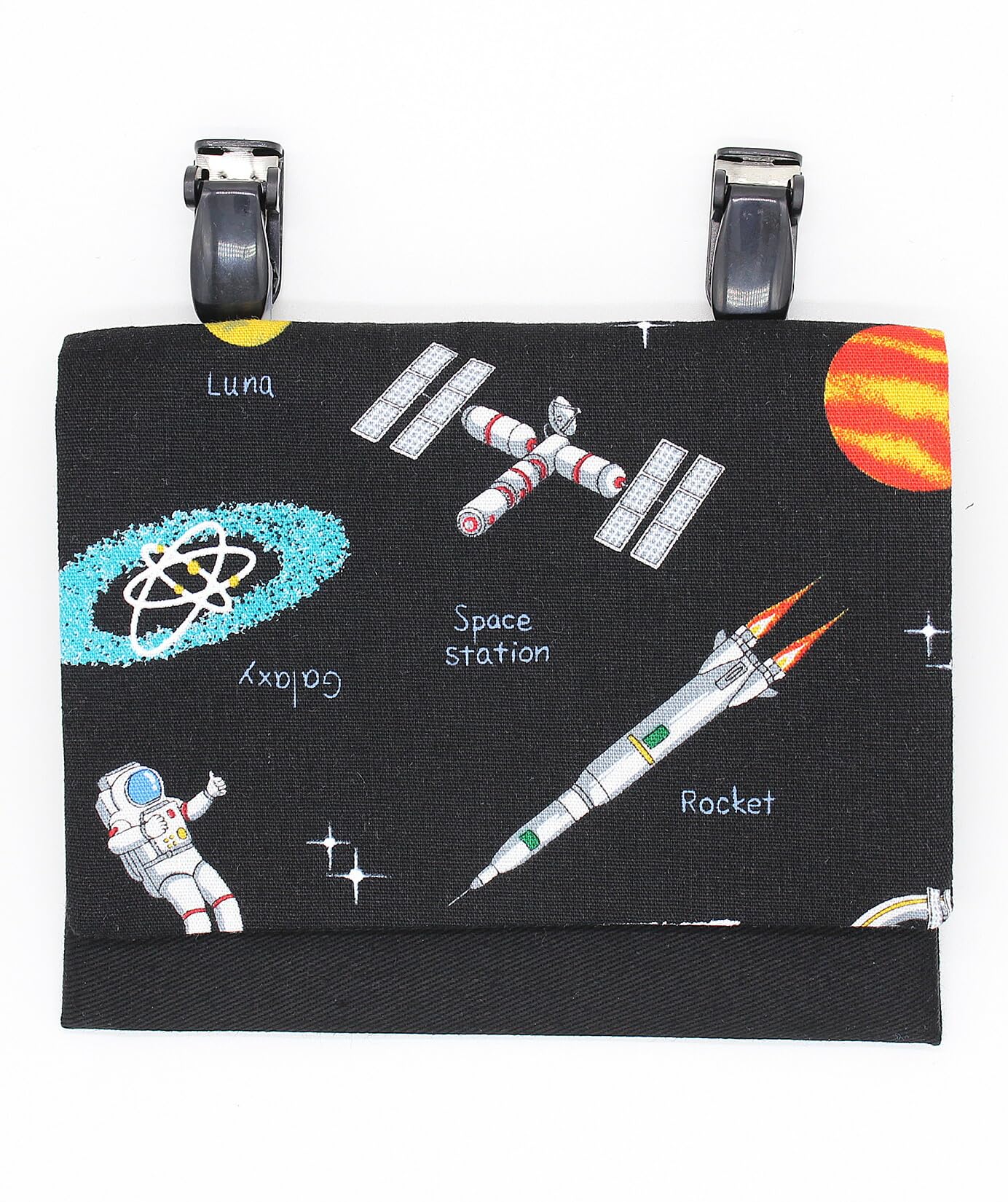 

Travel Pocket Clip Pouch for Elementary School Boys and Simple Pocket Made in Space Design [miwaki] Girls, Pouch, Japan, Black, чорний