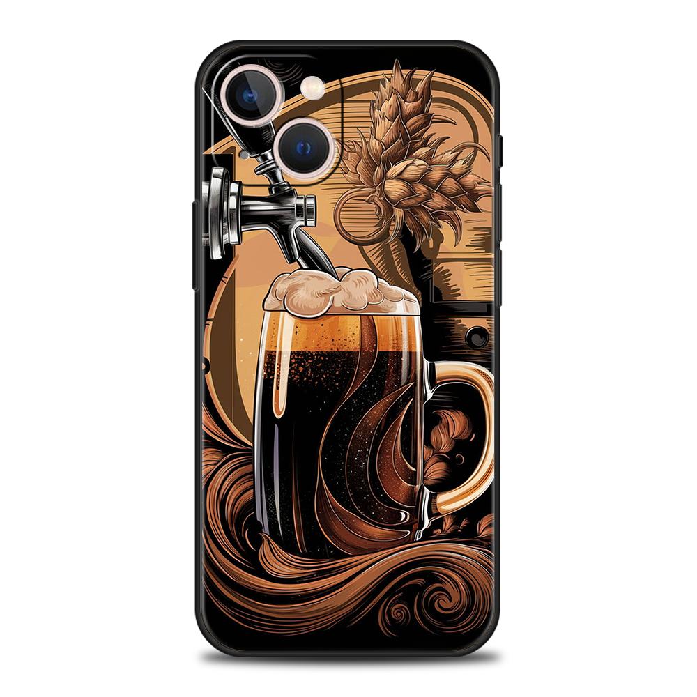 

Phone Case Cover for iPhone 17 16 15 14 13 12 Pro Max 11 Pro Max 17 AIR Plus Shockproof Soft TPU Shell New Fun Beer Pattern Bags iPhone 12Pro Max