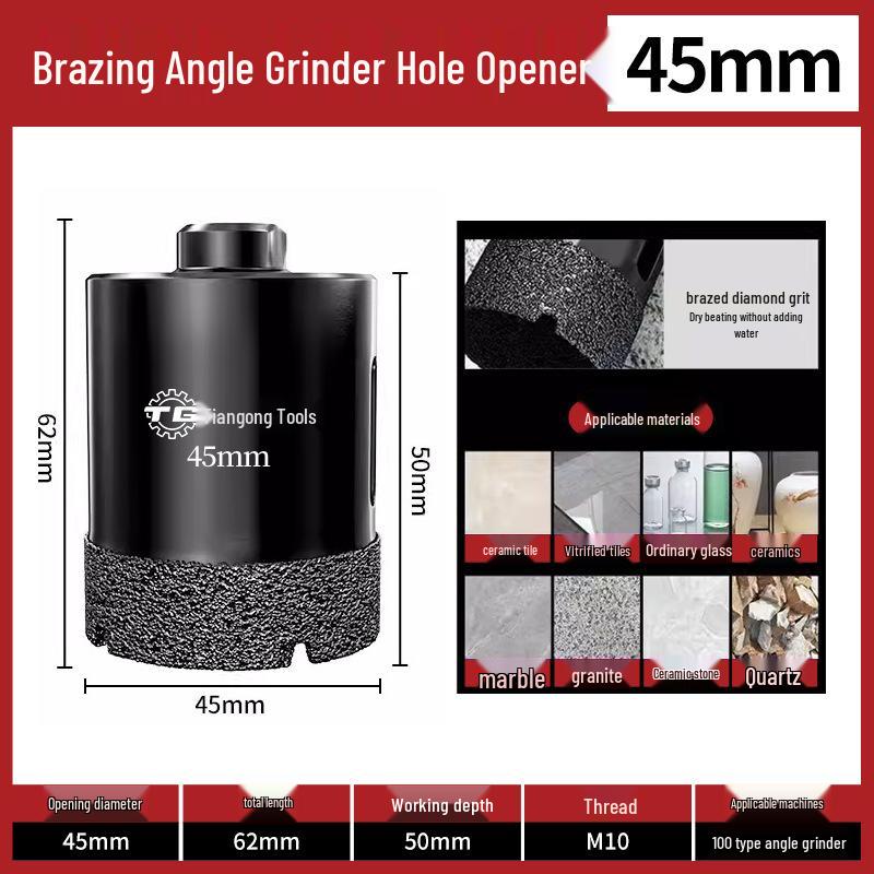 Tiangong Multi-Material Dry Drill Bit for Angle Grinders (Tile, Marble, Glass)