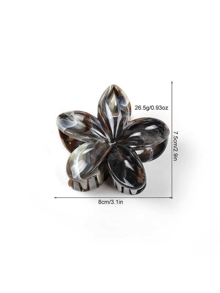 Klamry do włosów w kwiaty 4 szt. Duże urocze klamry szczękowe dla kobiet dziewcząt do grubych włosów Duże klamry stokrotki Antypoślizgowe Mocno trzymające 4 kolory