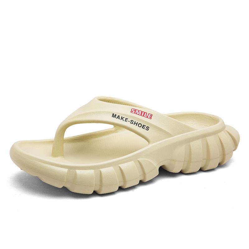

Men s Summer Thick-Soled Non-Slip Outdoor Beach Flip-Flops 40-41 хакі