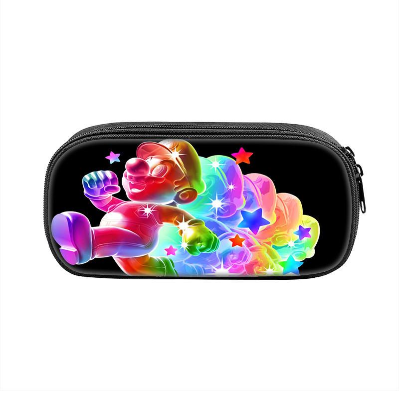 Super Mario Bros Pencil Case With Nylon Material For Students And Kids