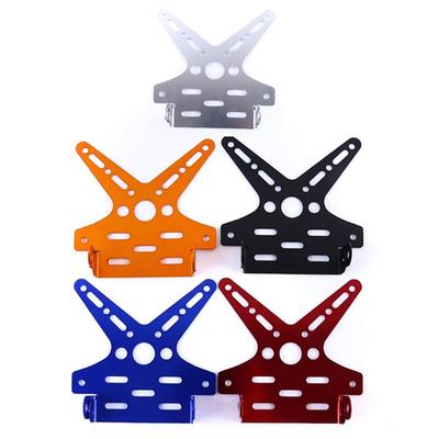 1PC Universal  Adjusted Motorcycle License Plate Holder Mount Bracket Registration Number Plate Cover Aluminum Alloy