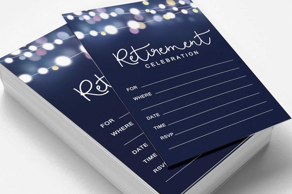 Inkdotpot Pack Of 30, Join Us Invitations With Envelopes, Retirement Party Celebration Invite Cards Fill-In Style Party Supplies 5 X 7 Inches