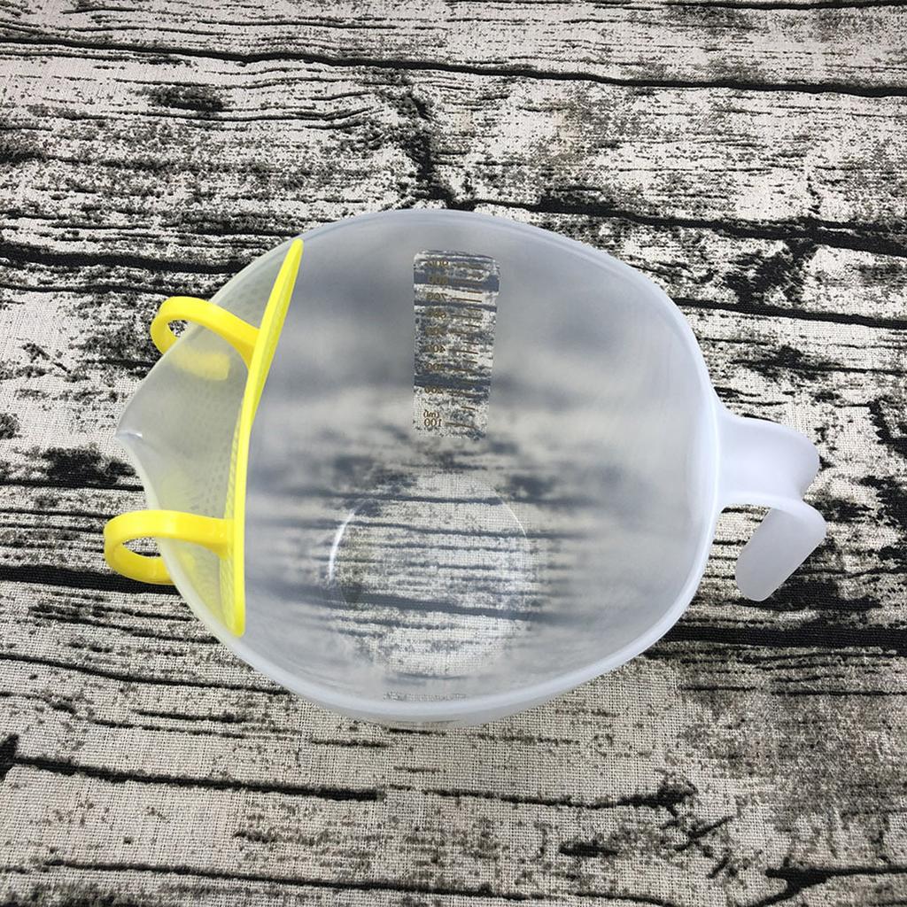 Measuring Cup Baked Egg Beating Bowl Handle Bowl with Drain PP Material Transparent Egg Beating Measuring Cup for Baking