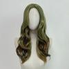 European and American cosplay forest elf wig female Fairy Wig green medium long hair big wave headgear