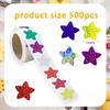 1 Roll of Colorful Radium Star Stickers, Gifts, Decorative Sealing Stickers, Self-adhesive Labels