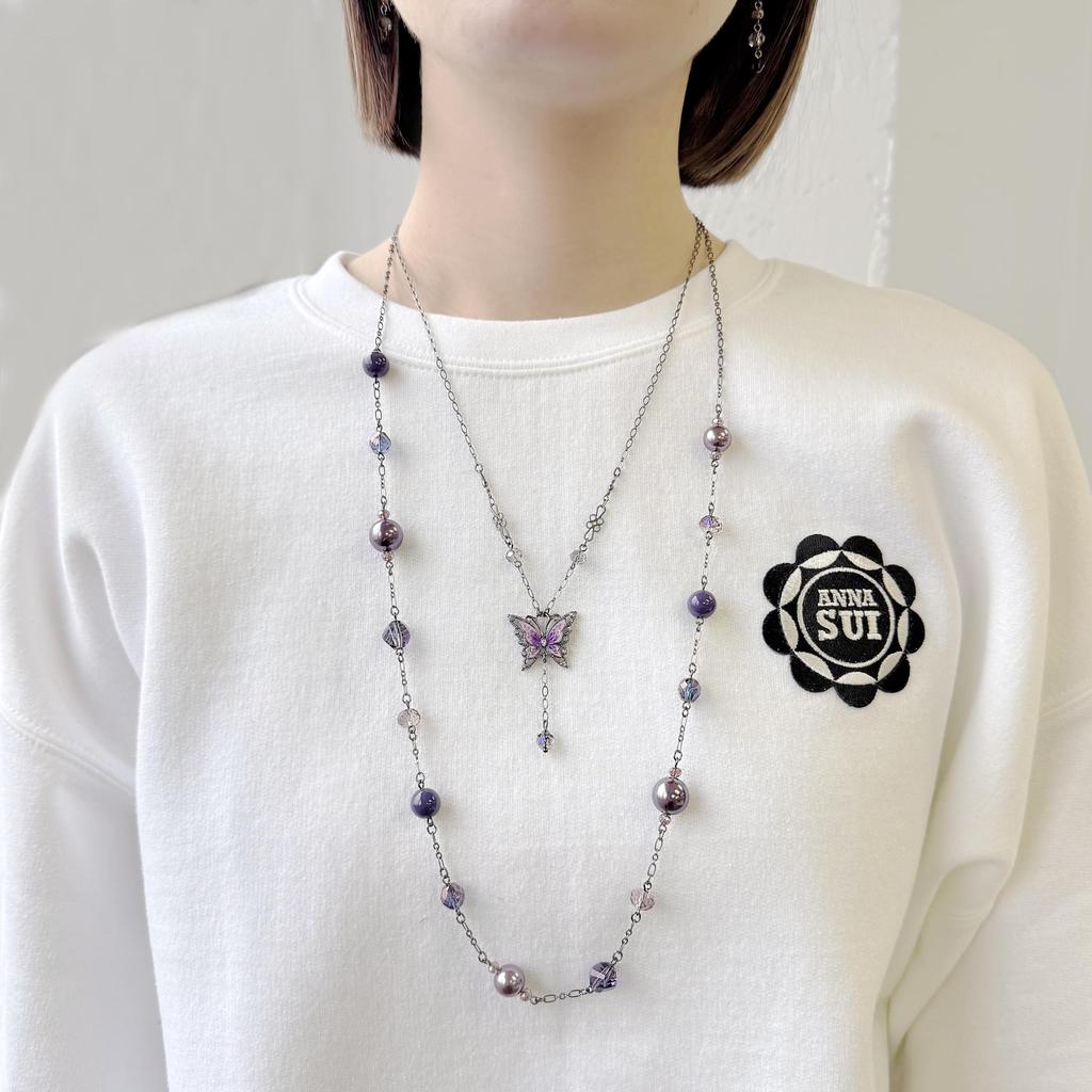 Butterfly Motif Necklace Set SAMN190655XV [Anna Sui] 2-Piece