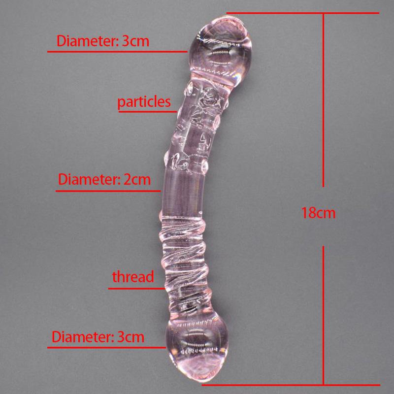 Pyrex Glass Dildo Masturbation Sex Toy For Man Prostate Massage Artificial Anal Plug Female Vagina Stimulation