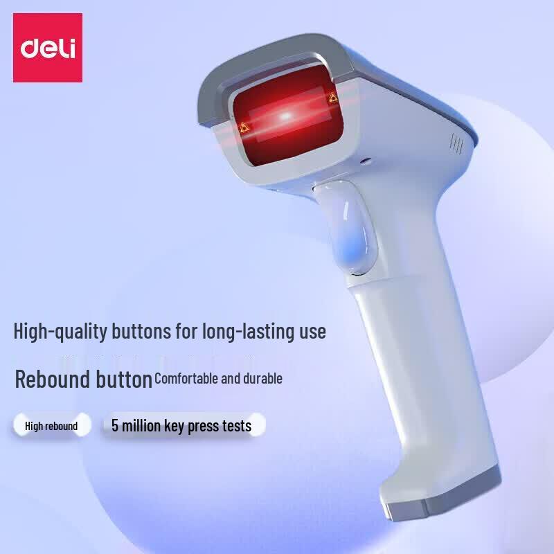 Deli Wired 1D Laser Barcode Scanner