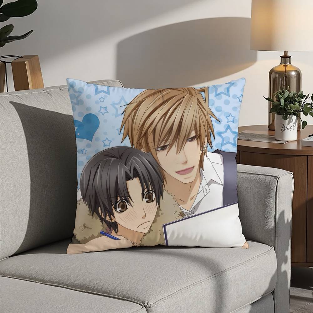 Anime S-Sekaiichi Hatsukoi Pillow Case Sofa Decorative Home Double-sided Printing Short Plush Cushion Pillow Cover Holiday Gift