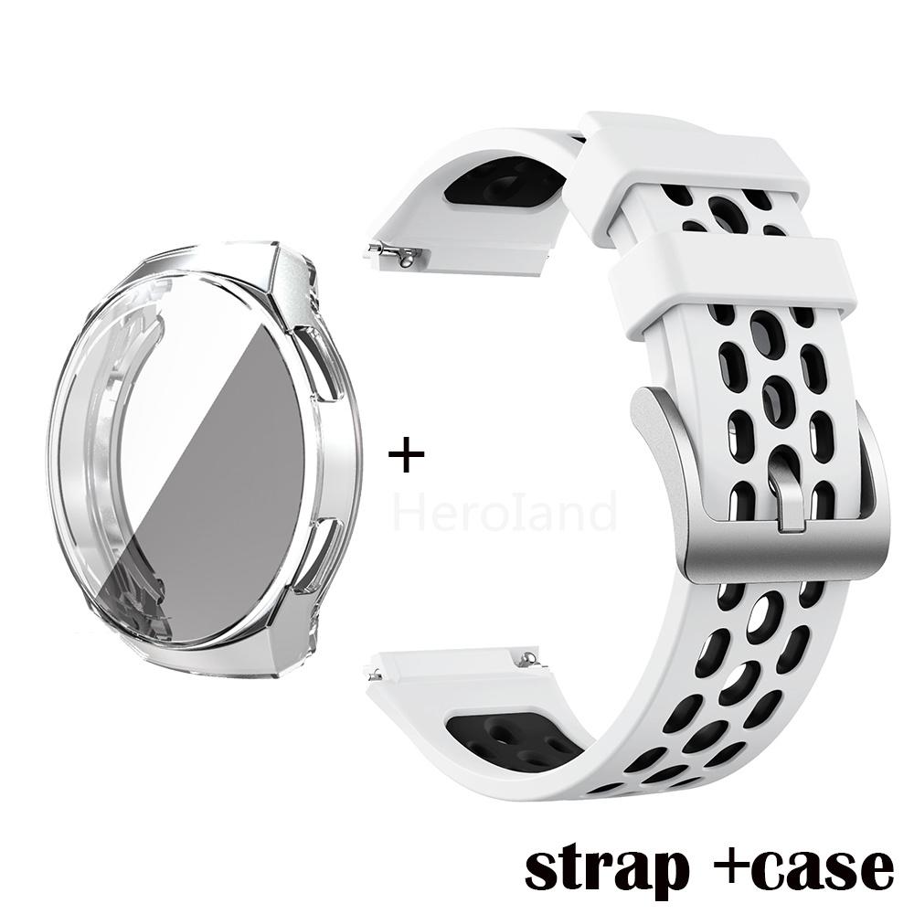 Soft Silicone Watchband For Huawei Watch GT 2e Strap Wriststrap for Huawei Watch gt 2e Bracelet Smart Wristband Protector case