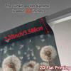 2pcs   2D FLAT PRINTING Curtains (Without Rod) Dandelion Drift Modern Light Filtering Curtains Durable Polyester Curtains