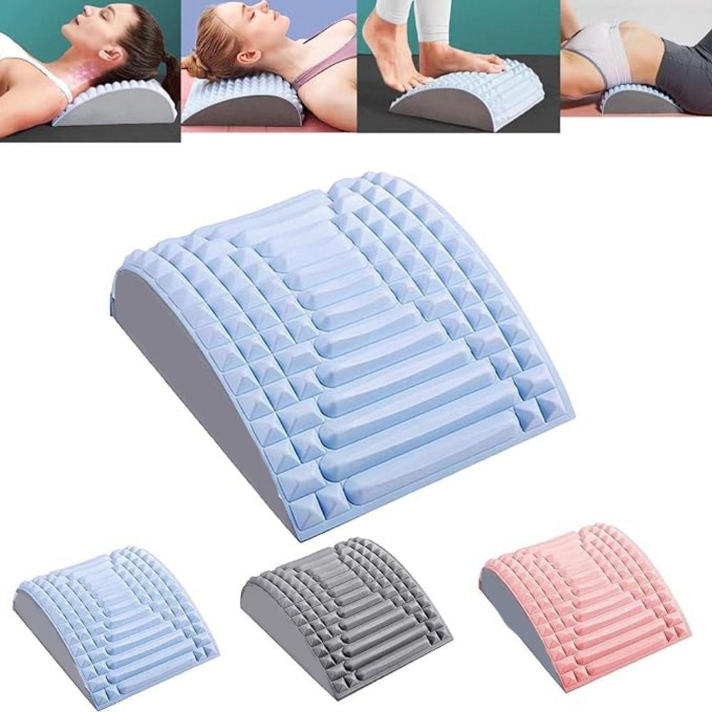 

Adjustable Back Stretcher Pillow Candy Color Waist Massage Instrument Waist Back
