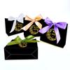 10-Pack Islamic Party Bags 2025 Paper Gift Bag DIY Supplies Eid Mubarak Elegant Candy Box Set Mini with Ribbons