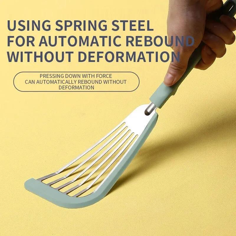 Het Rea Omelettspatel Kök Omelettvridare Silikon Omelettvridare Vänd och Vik Omelettvridare för Kök Omelett