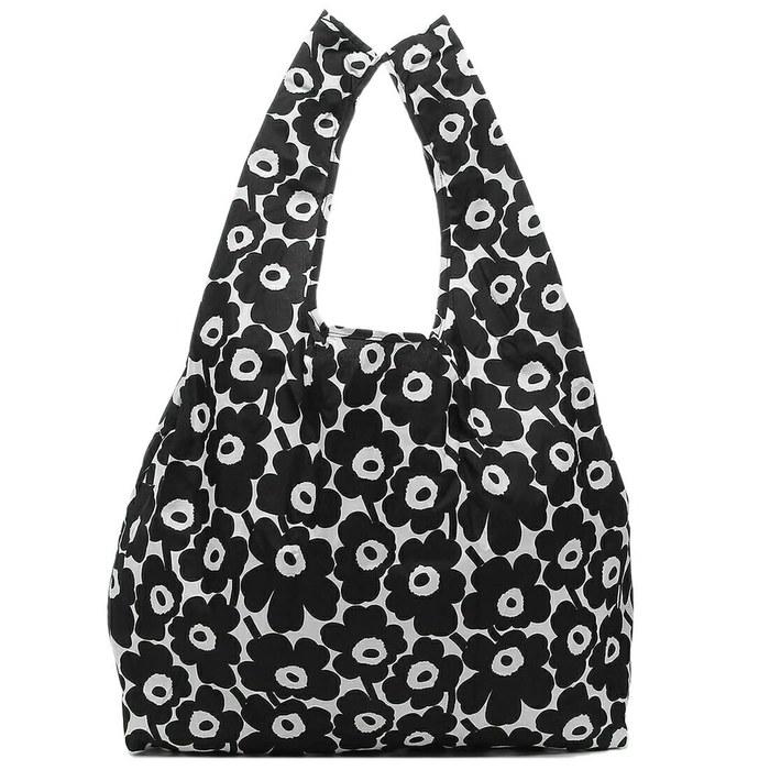 Marimekko Tote Bag - Unikko - Black/White - A4 Size
