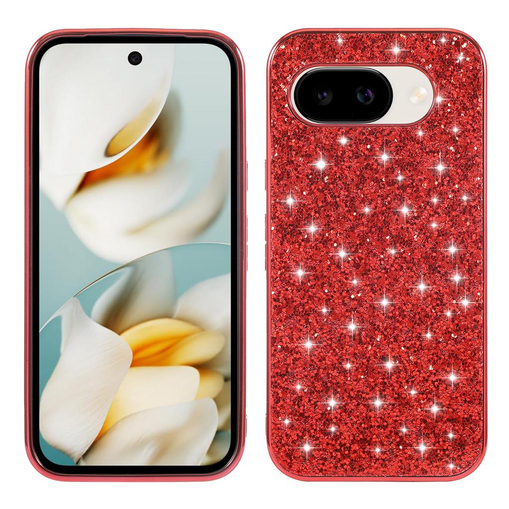 For Google Pixel 10a Case Electroplating TPU + PC Sparkling Glitter Phone Back Cover