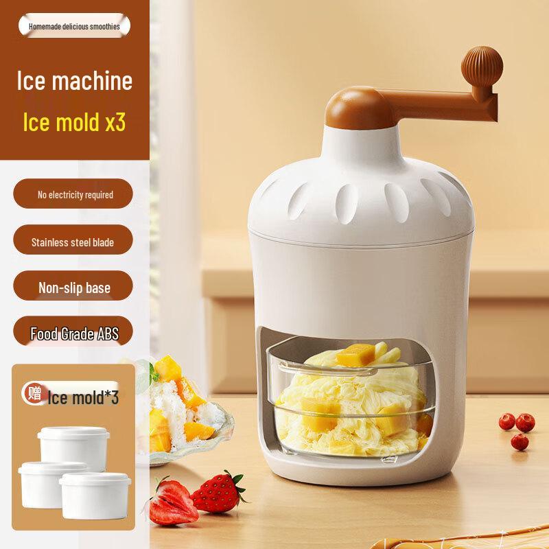 

Manual Ice Shaver with 3 Ice Molds