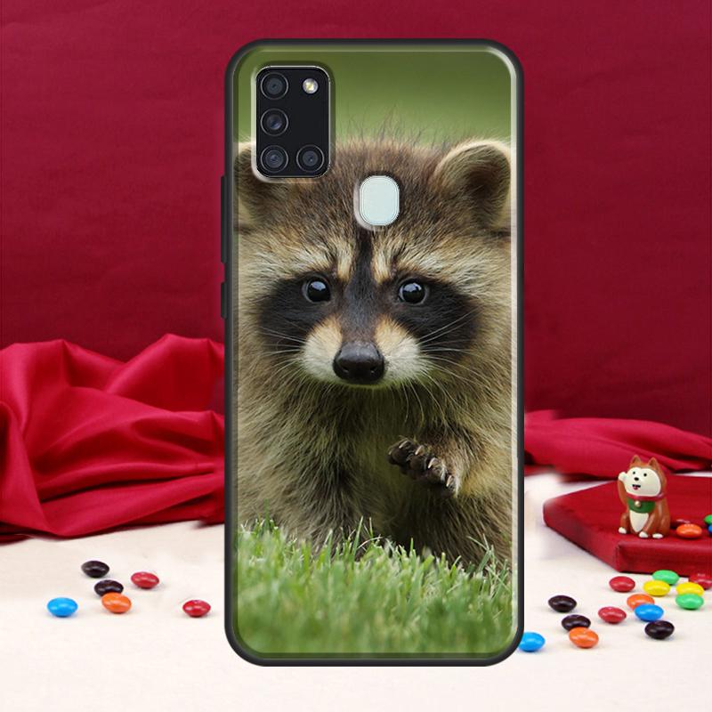Raccoon Case For Samsung Galaxy A34 A54 A14 A12 A22 A32 A52 A51 A71 A50 A53 A73 A13 Back Cover
