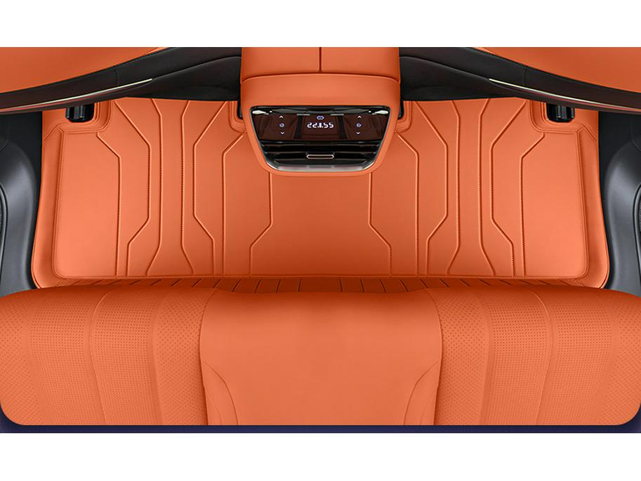 Dark Blue Full Coverage Foot Mats for 2025 Five-Seater Cars - Interior Carpet Modification Accessories