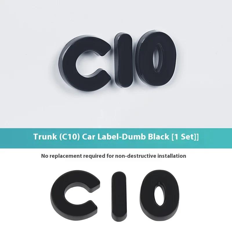 For Leapmotor B10 B01 Lafa5 C10 Car Blackening Modification Logo Letters Front  Rear Automotive Badges Modification Sticker