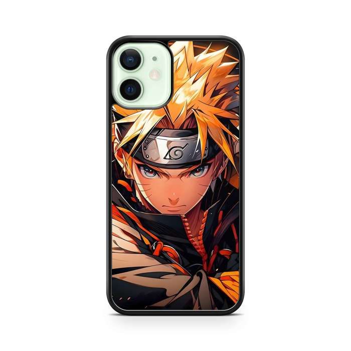 Coque de téléphone - Coque en Folie - Compatible Iphone 11 Naruto Itashi kakashi sasuke Nuage Ref 335 nero