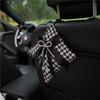 Houndstooth Bowknot Bamboo Charcoal Air Freshener Bag For Car And Home