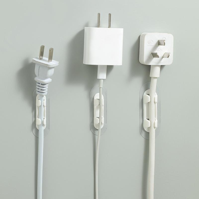 3Pcs Cable Organizer Clip Electric Wire Fixed Organization Desktop Wire Manager Cord Holder USB Charging Data Line Bobbin Winder