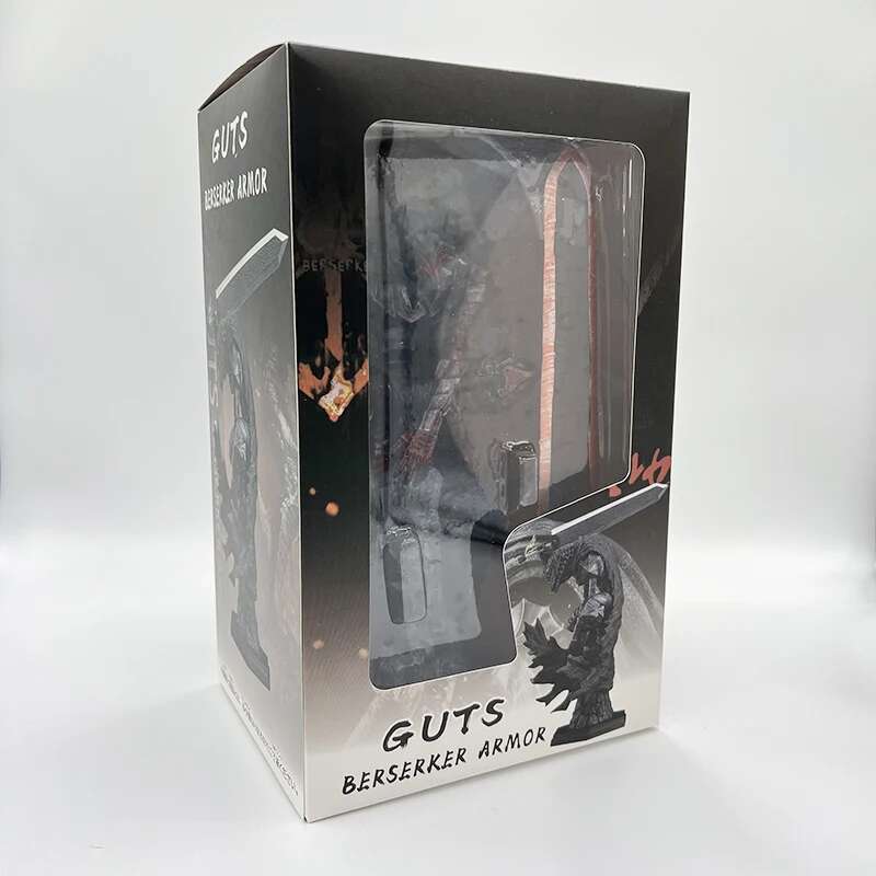 L 25cm Guts Anime Figur Guts Berserker Rüstung Action Figur Berserk Schwarzer Schwertkämpfer Figur Sammlung Modell Puppe Spielzeug