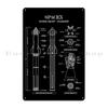 SPACEX Super Heavy Starship SpaceX Blueprint  Metal Club Customize Wall Decor Decoration Bar Cave Tin Sign Poster