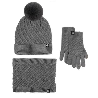 Winter Warm Hat Scarf Glove Set