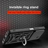 KEYSION Shockproof Armor Case for Realme Note 60 60X Slide Camera Protection Ring Stand Phone Back Cover for Realme Note 60X