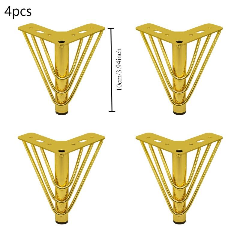 

4pcs Metal Furniture Legs Bookcase Dresser Cupboard Table Cabinet Cabinet Legs DIY Replacement Sofa Feet Metal Legs Furniture
