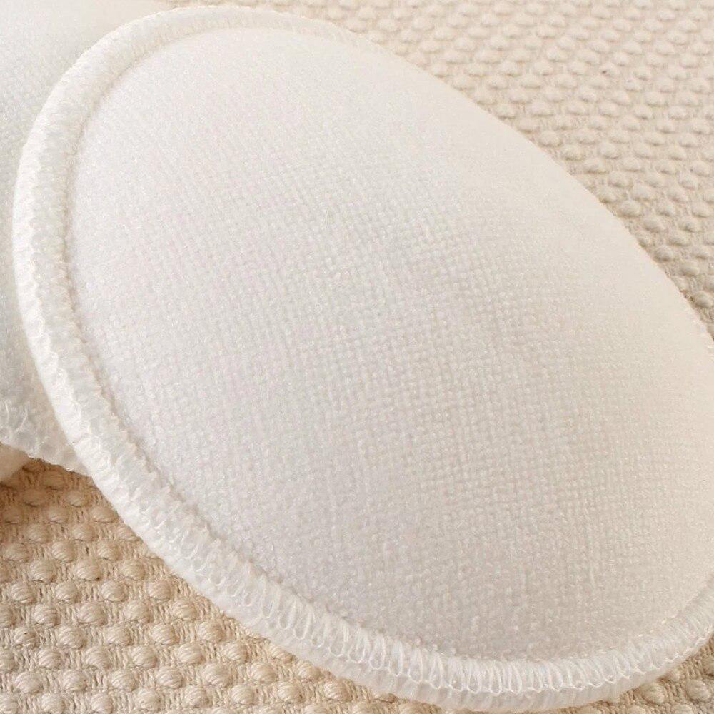 4PCS Washable Reusable Breastfeeding Nursing Pads Bag White Soft Absorbent Cotton for Mothers
