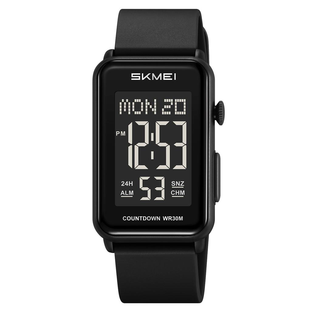 Square single display electronic watch student party multi-function alarm clock waterproof luminous outdoor sports electronic watch