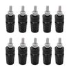 24.320 4.0mm Terminal Binding Post 24A Banana Plugs Connector for Speaker Amplifier TerminalBlack