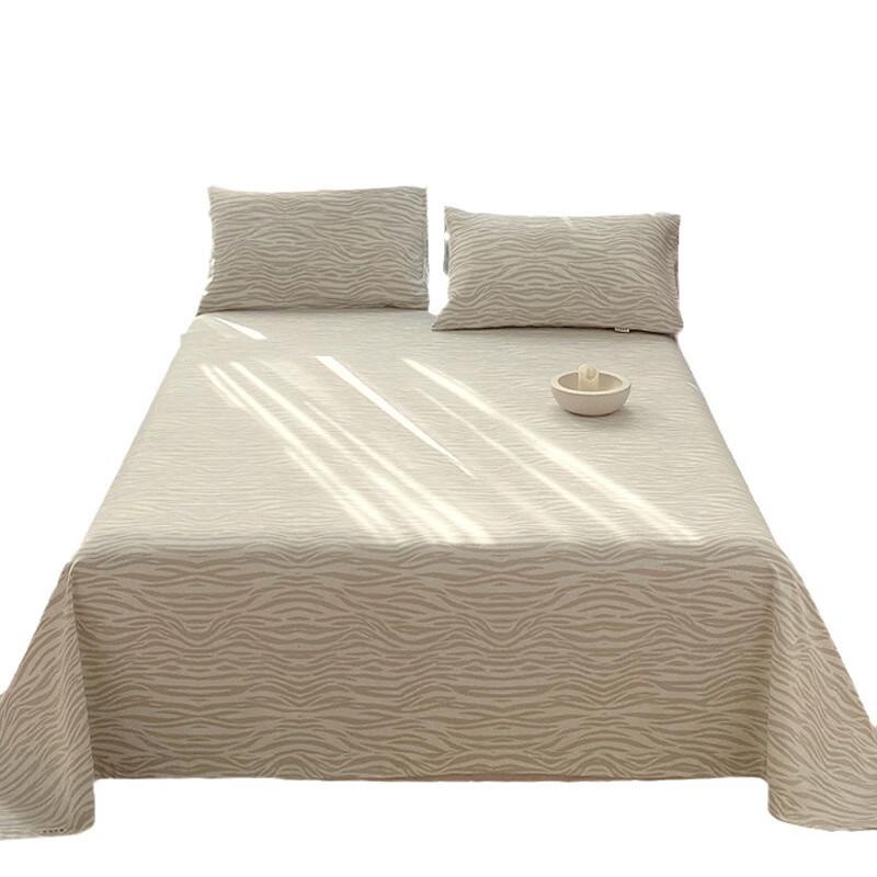 Wenlong Thickened 100% Cotton Coarse Cloth Bedding Set