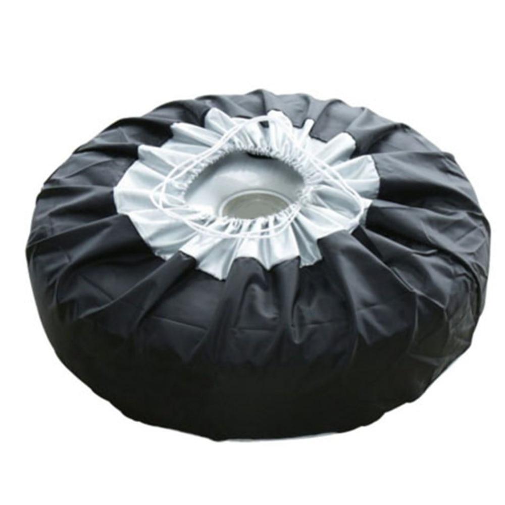 1PCS Tire Cover Case Car Spare Tire Cover Carry Tote Polyester Tire For Cars Wheel Protection Covers