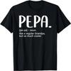 Pepa Tshirts for Men Fathers Day Idea Regular Grandpa Pepa T-Shirt