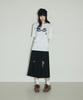 Seulliggeullou Damaged Bermuda Sweatpants [Black]