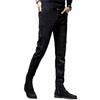 Autumn new high-end elastic black men's jeans trendy brand slim-fitting small feet casual versatile and thin pants men