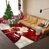 Tappeto di Natale Cartone Animato Babbo Natale Camera da Letto Comodino Soggiorno Area Divano Tappeto Grande Antiscivolo Tappetino per Pavimento Ingresso Zerbino