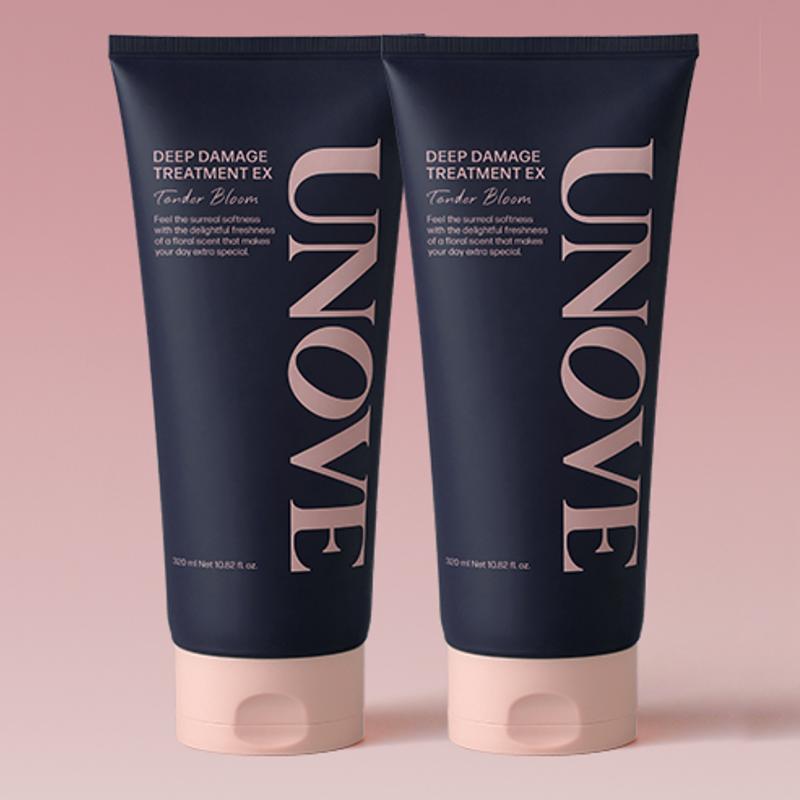 UNOVE Восстанавливающее средство для глубокого повреждения волос EX Tender Bloom x 2