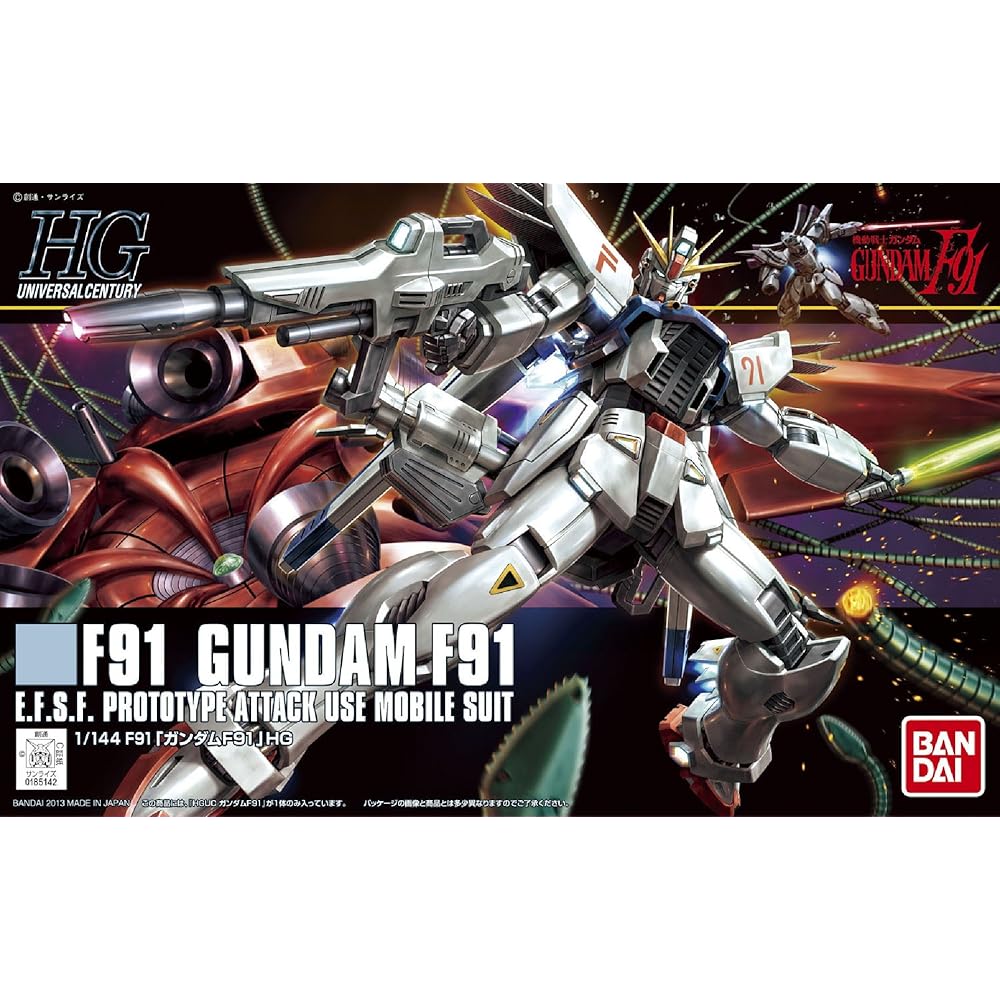 Bandai HGUC 1/144 Gundam F91 Model Kit Plastic Assembly Toy Collectible