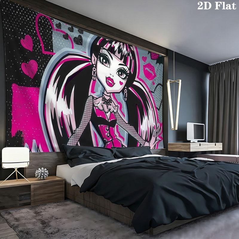 Ula D Wall tapestry, aesthetic printed fabric blanket, suitable for bedroom, living room, and home decor.