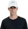 Chicago City Flag Sandwich Hat Baseball Cap Casquette Fit Men And Women Dad Caps White Unisex Adjustable