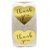 50pcs Heart Thank You Stickers1inch Floral Seal Labels Cute Paper Stickers for Wedding Party cards envelope Stationery Stickers