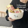 Blue Ear Dog Cotton Rope Storage Basket - Perfect for Snacks, Toys, and Sundries
