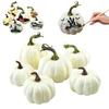 Hochwertige weiße künstliche Schaumkürbisse, perfekt für festliche Heimdekorationen